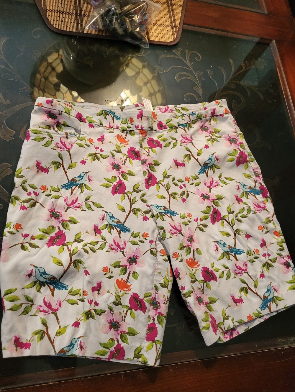 Time N True Floral Shorts Size XL 16/18